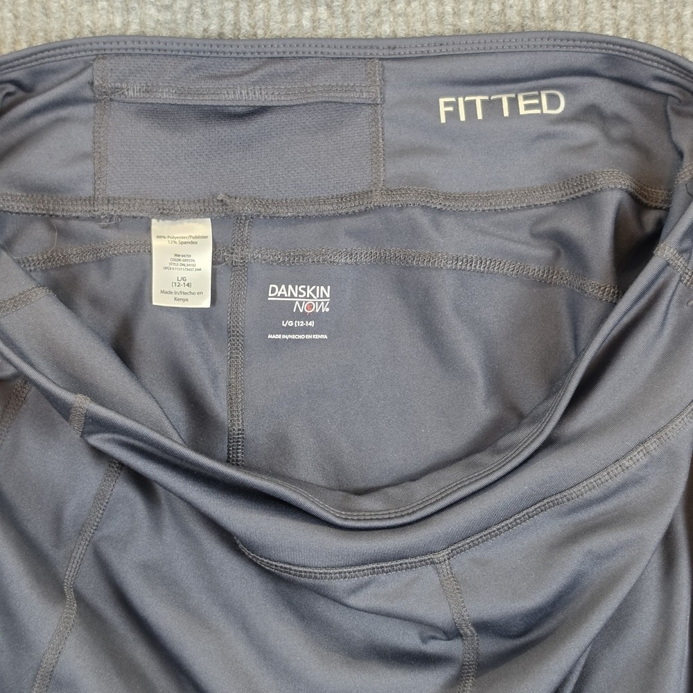 Danskin Now Size Large 12-14 Misses Black Dri More Fitted Leggings - Picture 6 of 9